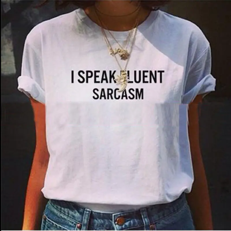 Trendyo Neck Letter Printed T Shirt Funny Letters Printed T-Shirt 3