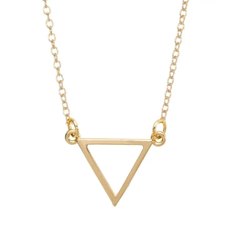 Triangle Necklace Geometric Shape Bridesmaids Gift Mothers Birthday 10Pcs-N068 2