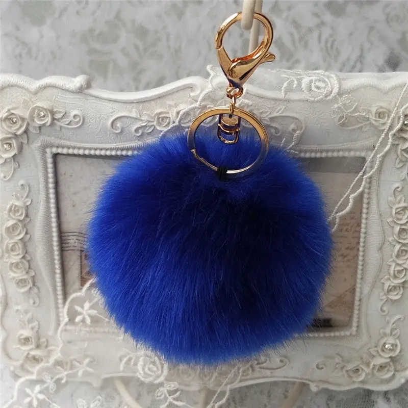 Trinket Keychain Pompons Keychains Fur Keychain Fluffy Key Chains For Cars Keyrings Trinkets Pom Pom Keychain Feida 4