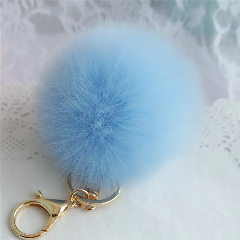 Trinket Keychain Pompons Keychains Fur Keychain Fluffy Key Chains For Cars Keyrings Trinkets Pom Pom Keychain Feida 8