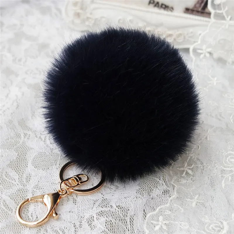 Trinket Keychain Pompons Keychains Fur Keychain Fluffy Key Chains For Cars Keyrings Trinkets Pom Pom Keychain Feida 9