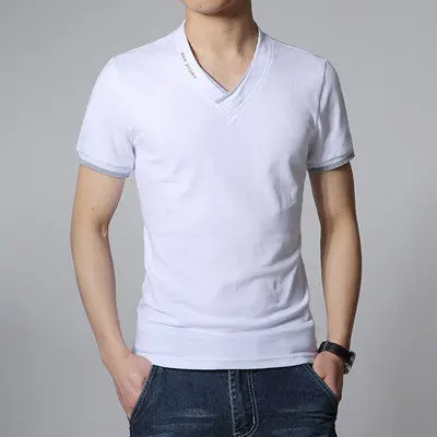 Tshirts Cotton Plus Sizet Shirt V Neckslim Fit T-Shirts Luxury Printedwhite Tops Ho Camiseta 1