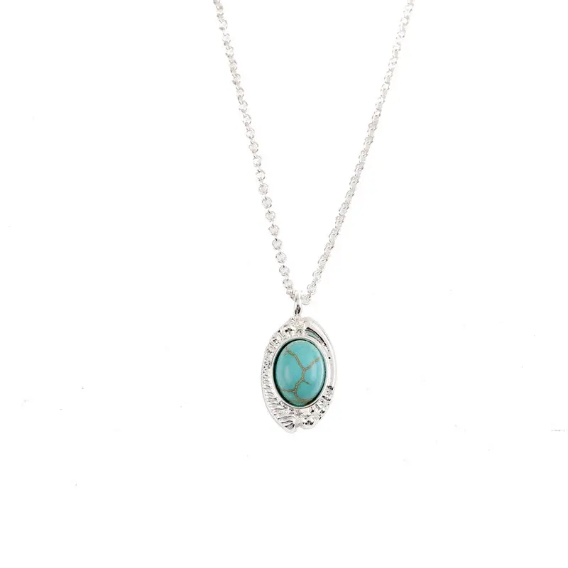 Turquoise Necklace Bead Pendants Necklaces Party Gift Birthday N160 2
