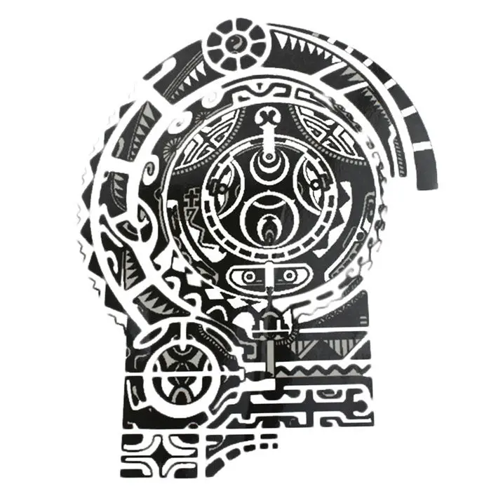Turtle Shell Totem Tattoo Stickers Prothorax Big 3D Disposable Tatoo Stickers 1