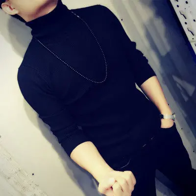 Turtleneck Sweaters And Pullovers Casual Slim Fit Long Sleeved Knittedsweaters Hombre Outwear 1