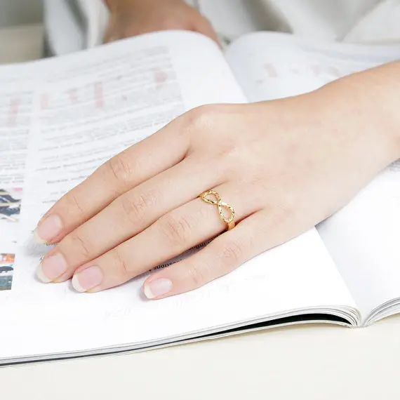 Twist Infinity Of Best Friends Ring Set Sister Rings O Jewelry Gold Silver Plated Friends Gifts 2