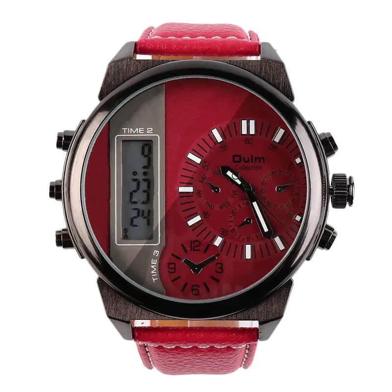 Two Analogue Business Casual Wrist Watch Clocks With Digital Display Wrist Watch 3