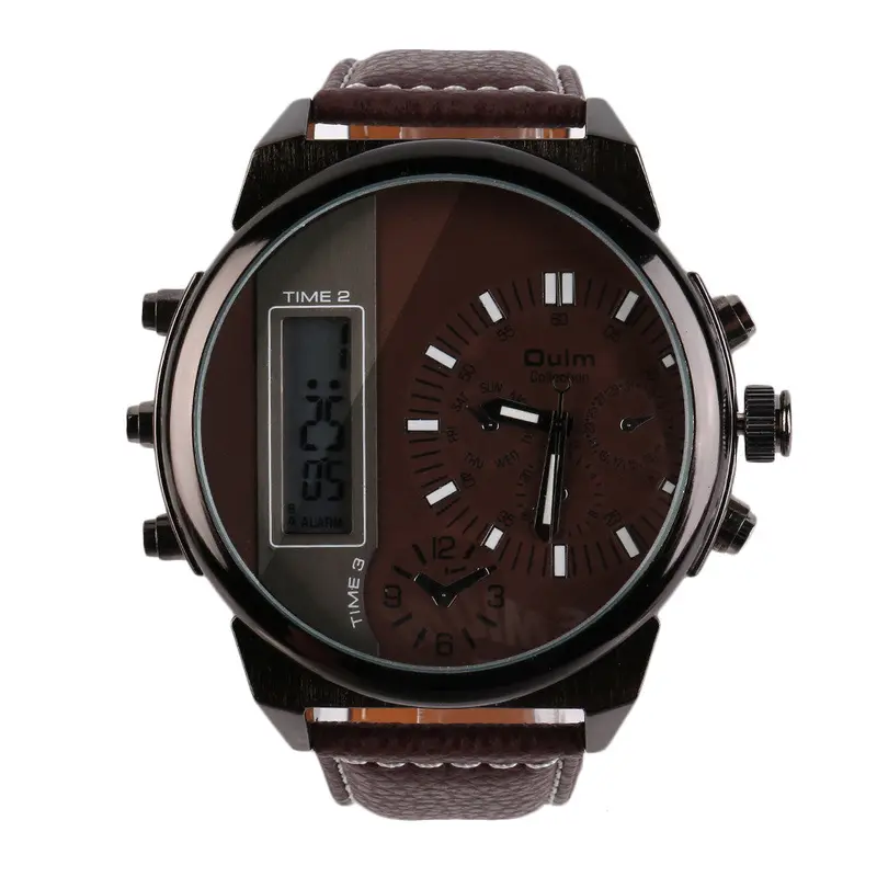 Two Analogue Business Casual Wrist Watch Clocks With Digital Display Wrist Watch 5