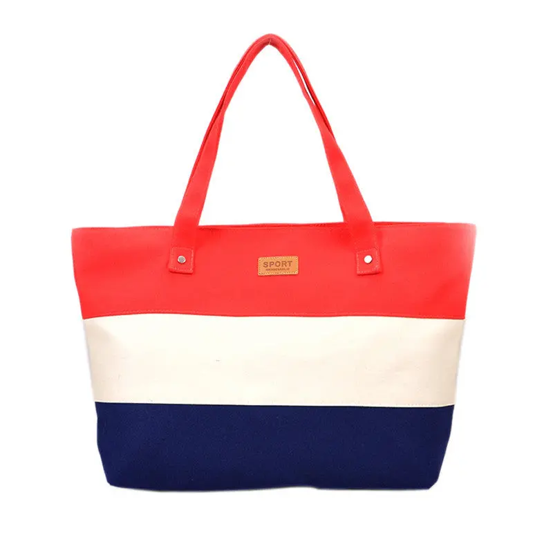 Two Style Women Shopping Bag Canvas Striped Plaid Hbags Women Famous Designer Shoulder Bags Ladies Party Tote Bolsa Feminina 5