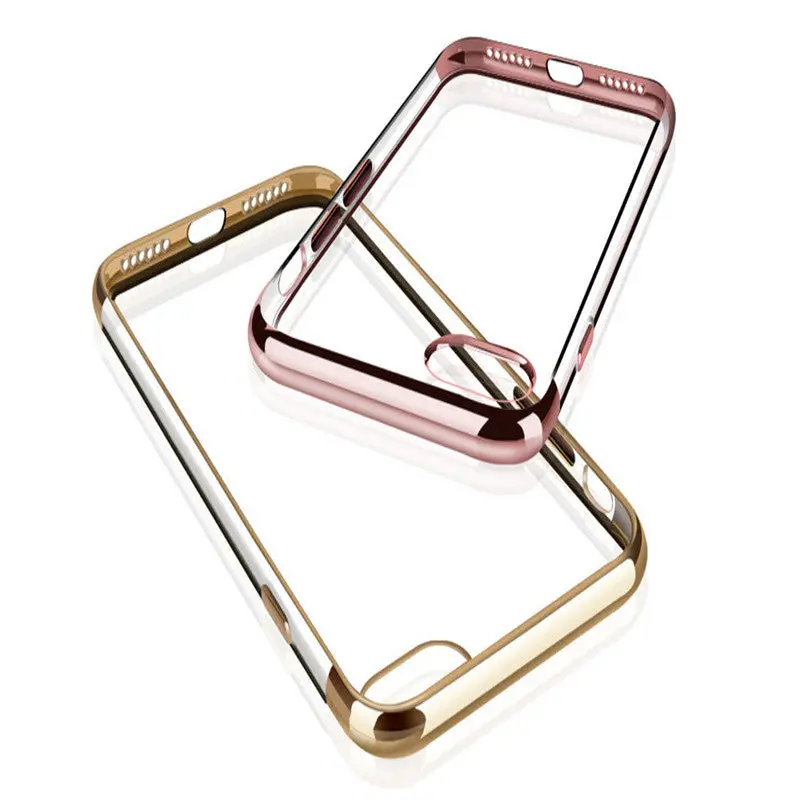 Ultrathin Transparent Shockproof Crystal Tpu Case Cover For Iphone 6 6S 7 Plus Anti-Dirt Covers Cases 5