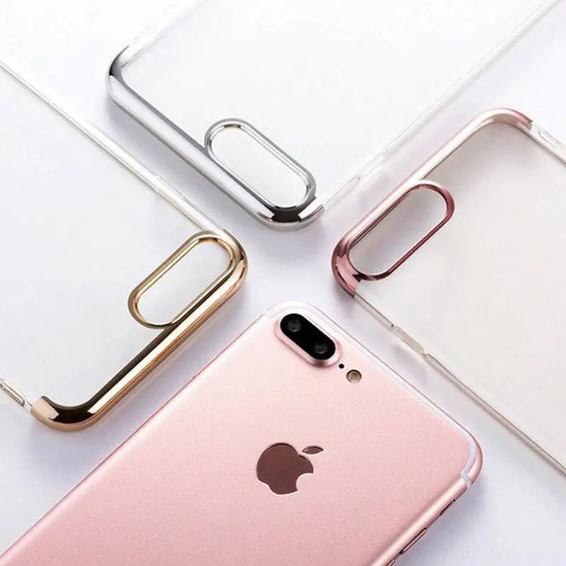 Ultrathin Transparent Shockproof Crystal Tpu Case Cover For Iphone 6 6S 7 Plus Anti-Dirt Covers Cases 6