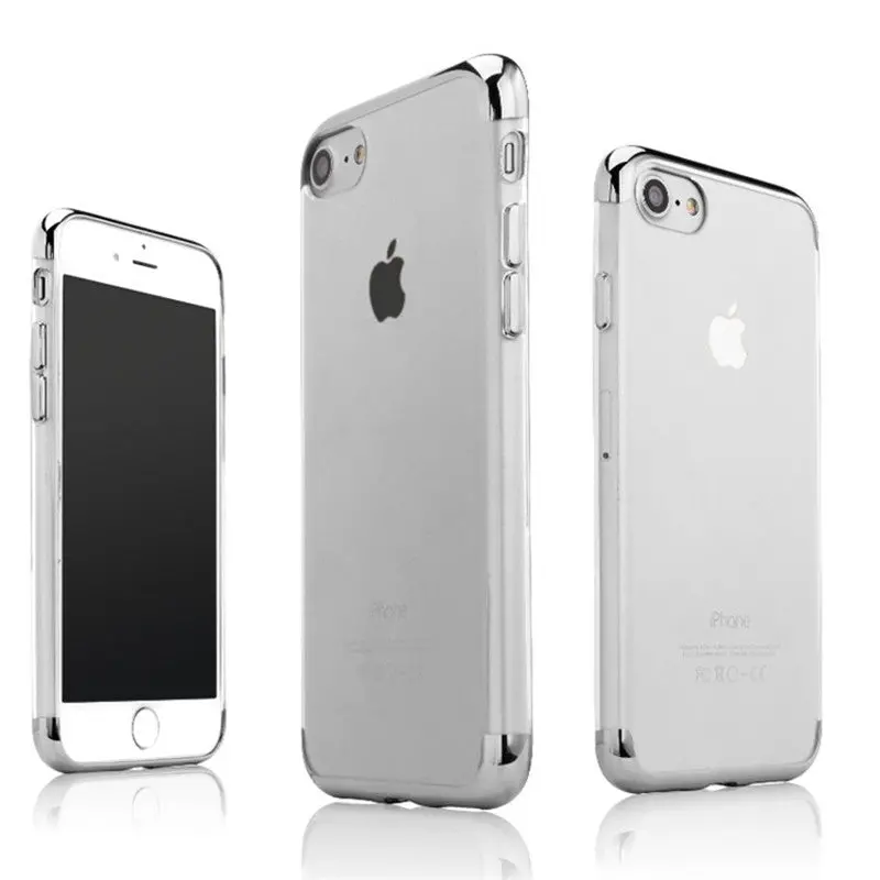 Ultrathin Transparent Shockproof Crystal Tpu Case Cover For Iphone 6 6S 7 Plus Anti-Dirt Covers Cases 8