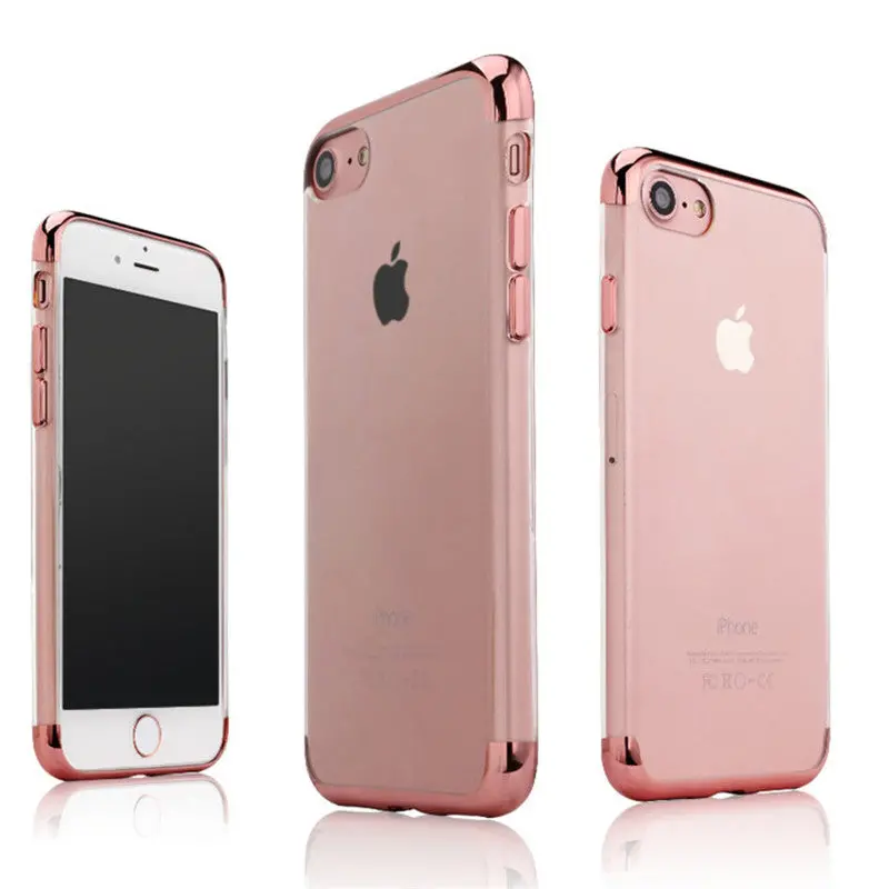 Ultrathin Transparent Shockproof Crystal Tpu Case Cover For Iphone 6 6S 7 Plus Anti-Dirt Covers Cases 9