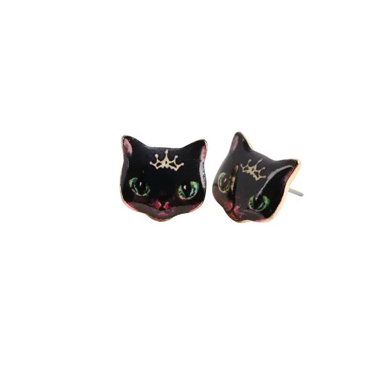 Unique Cartoon Cat Earrings Special 3D Cute Kitty Animal Stud Earrings Party Gift Oed012 1