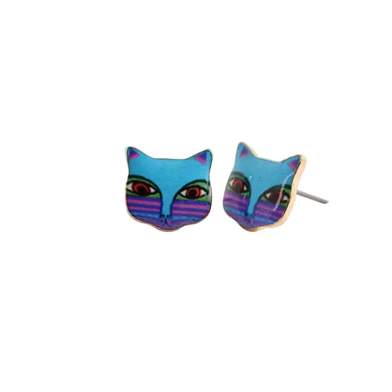 Unique Cartoon Earrings Special 3D Cute Kitty Rabbit Bear Animal Stud Earrings Party Gift Oed017 1