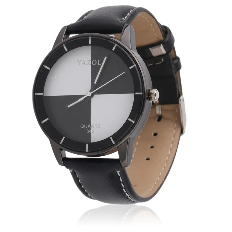 Unique Casualleather Quartz Wristwatch Elegant Lady Style Dress Watch Relojes Mujer Feminino 1
