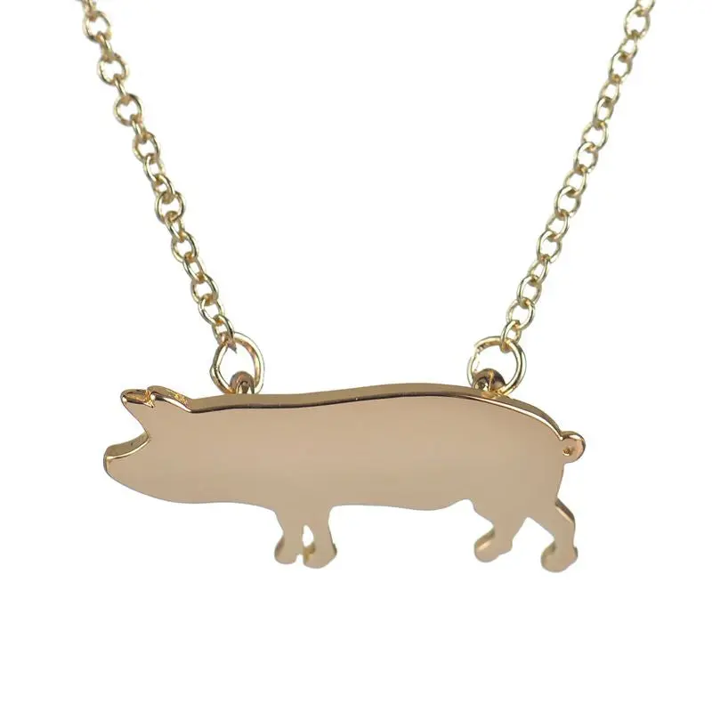 Unique Cute Pig Collars Necklace Pendant Jewelry Gift And Girls N205 1