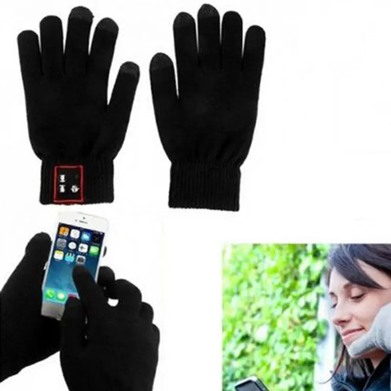 Unique Design Bluetooth Gloves Touch Screen Mobile Headset Speaker For Andriod Ios 2