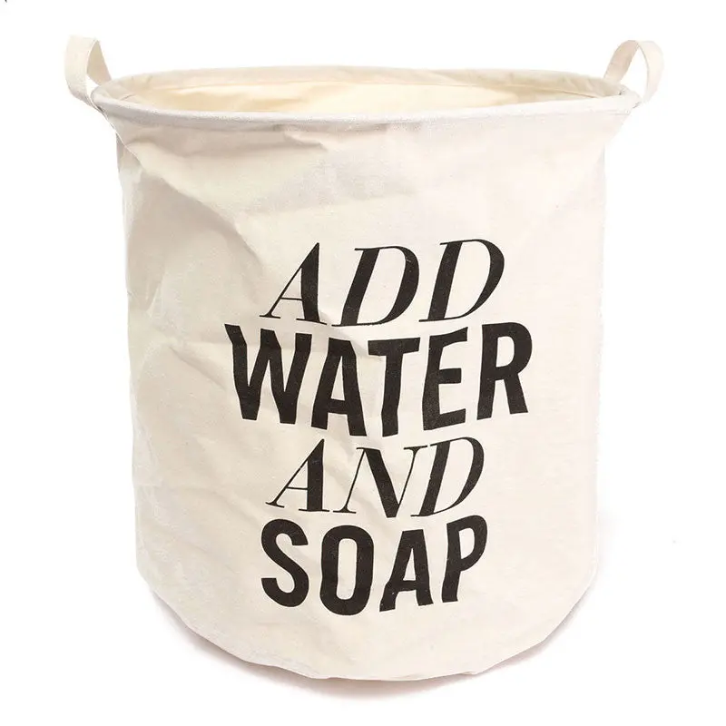 Unique Foldable Cotton Linen Washing Clothes Laundry Basket Bag Hamper Storage 82332 1