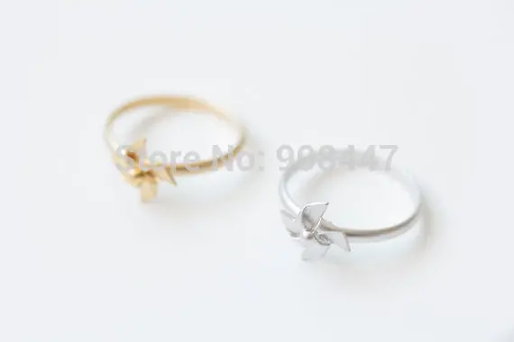 Unique Ring Jewelry Pinwheel Ring Knuckle Windmill Ring Fun Rings R218 1