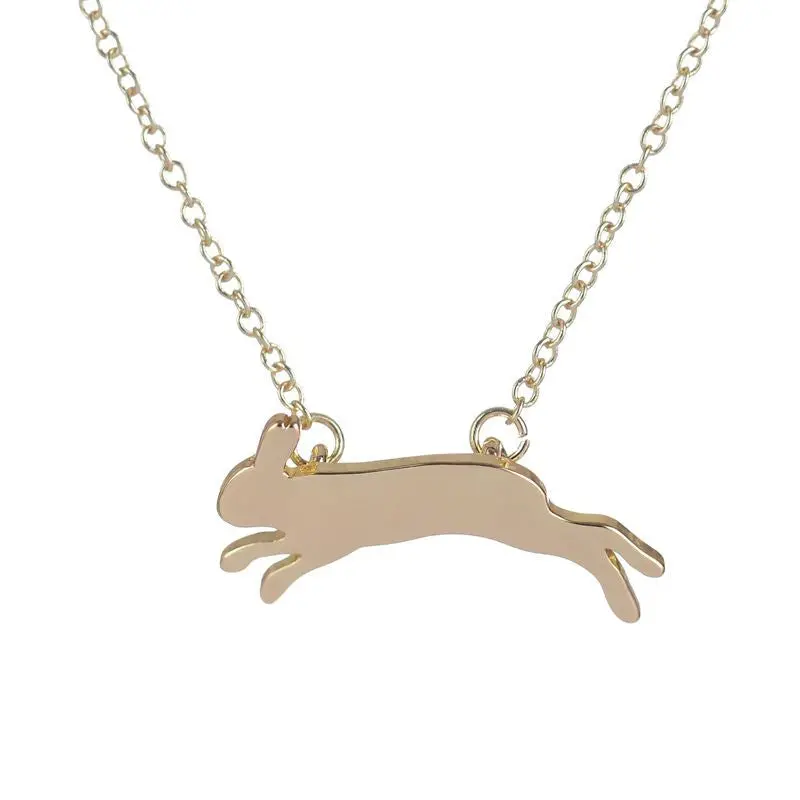 Unique Running Rabbit Necklace Pendant Jewelry Gift And Girls Necklace N203 1