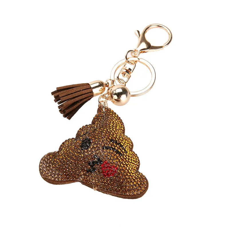 Unique Style Cute Cartoon Emoticons Keychain Keyring Gift Fashion New Shit Toy Keychain Emoji Chram Pendant Key Ring 1