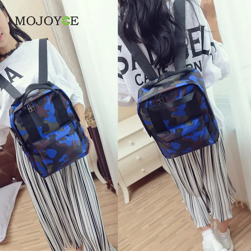 Unisex Daypacks Canvas Backpack Camouflage School Bags For Teenager Girls Travel Women Bag Rucksack Mochila Schoolbag 3