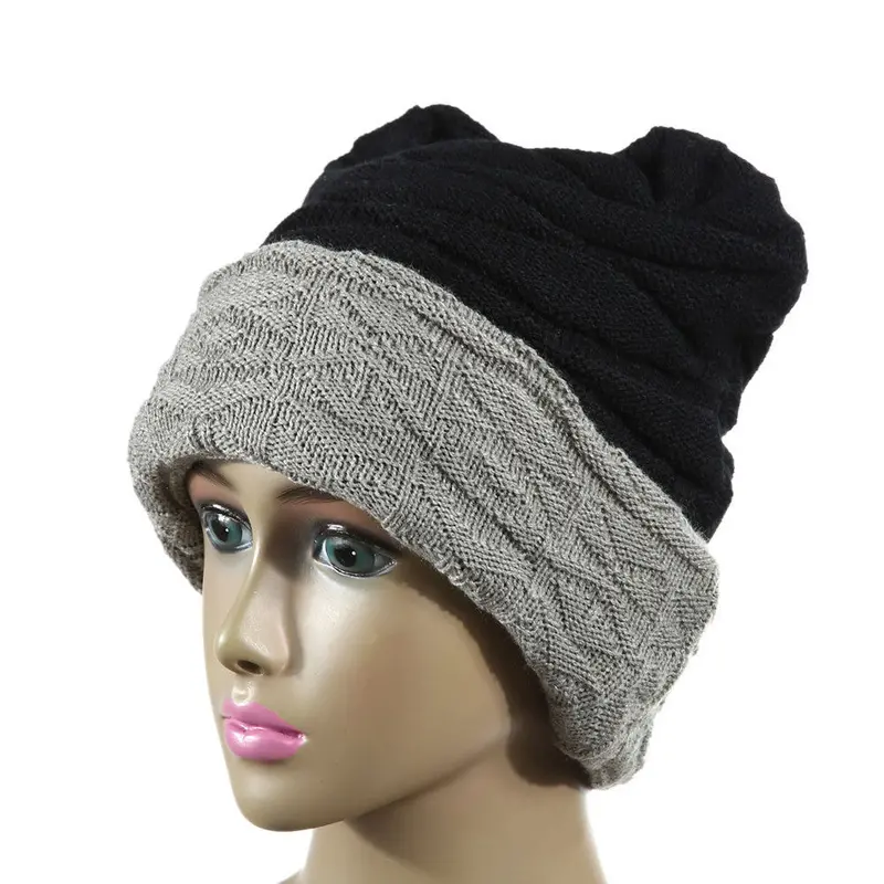 Unisex Fashion Beanies Hat For Man And Women Knit Gorro Hip-Hop Cap 4 Color Warm Bonnet Hats 1