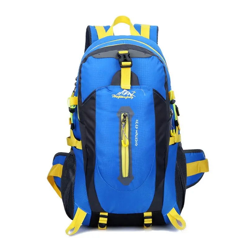 Unisex Nylon Waterproof Climbing Bag Women Men Professional Mountaineering 40L Capacity Backpack 1
