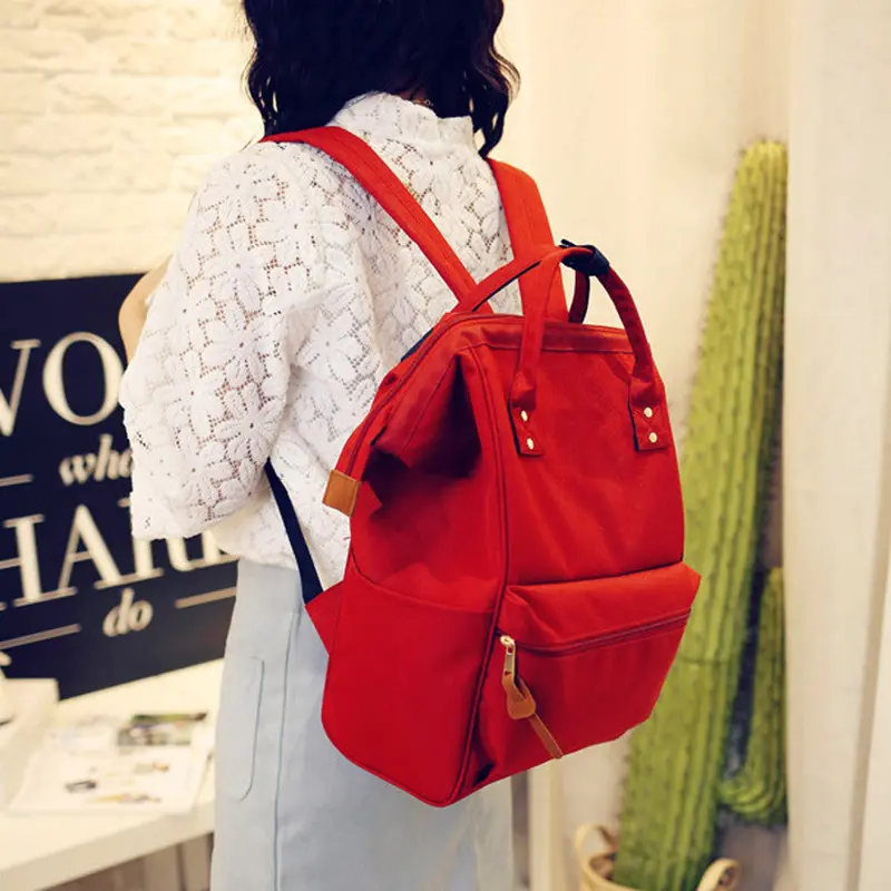Unisex Satchel Backpacks Canvas School Bags For Women Girls Large Capacity Travel Backpack Bolsas Mochilas Femininas1stl 3
