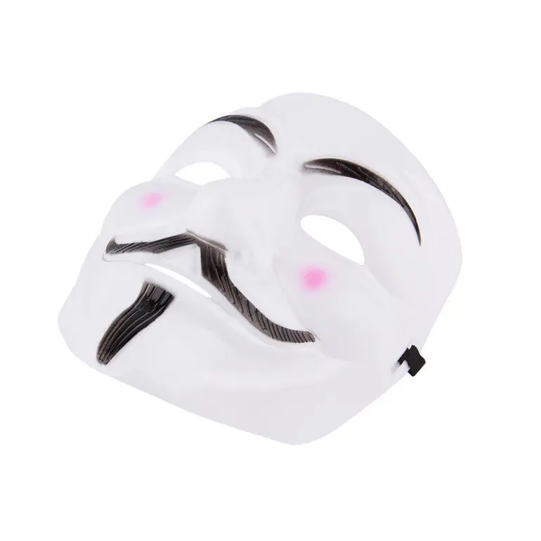 V For Vendetta Anonymous Movie Adultmask Halloween Costume Cool White, Yellow For Masquerademardi Grashalloween Party 1