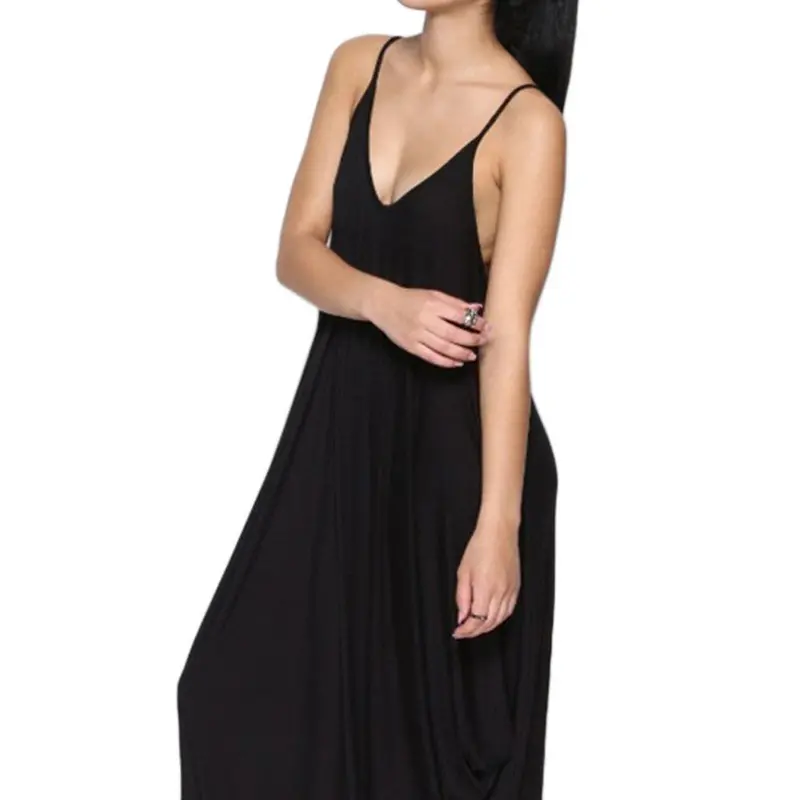 V-Neck Sexy Jumpsuit One-Piece Loose Bodysuit Romper Pants 6