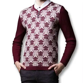 V Neck Sweaters And Pullovers Casual Slim Fit Large Size Knitted V Neck Sweaters Clothing Pullovers 1