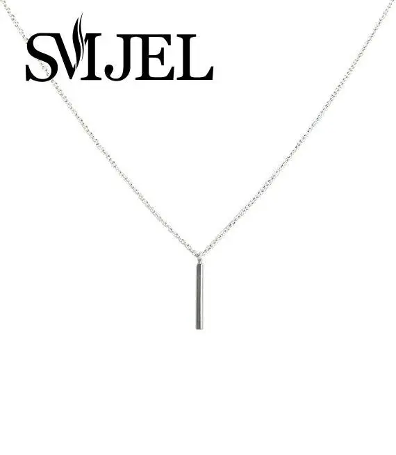 Vertical Petite Bar Necklaces Simple Geometric Necklaces Gifts Jewelry N102 1