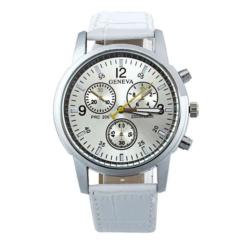 Vestideo Fashion Women Leather Band Analog Dial Quartz Wrist Watch 1