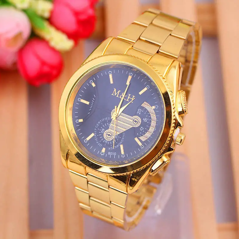 Vestideo Luxury Hour Bracelet Dial Stainless Steel Quartz Analog Wrist Watch 1