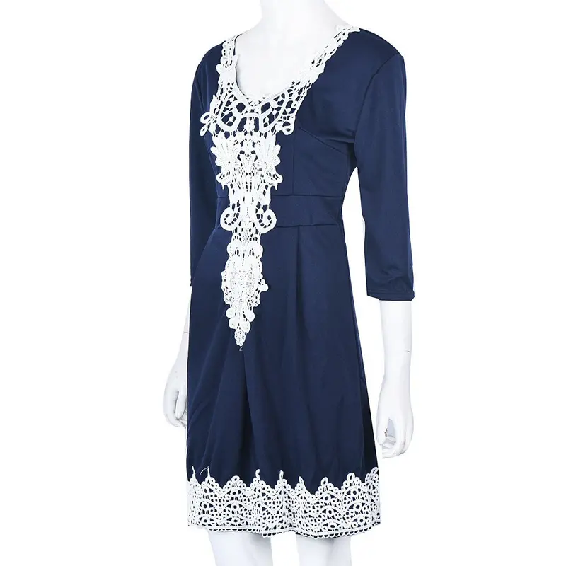 Vestido De Festa Womens Evening Party Dresses Half Sleeve Sexy Night Club Woman Lace Dress Vestidos Femininos 4