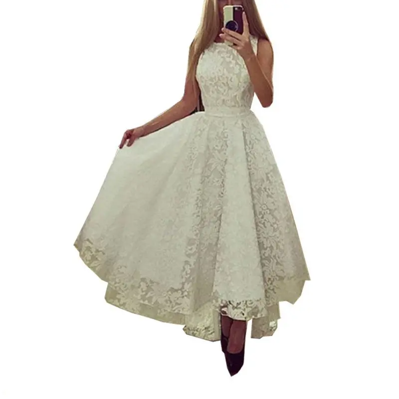 Vestidos Longs Black And White Sexy Women Sleeveless Prom Ball Party Long Maxi Long Lace Dress Q0081 4