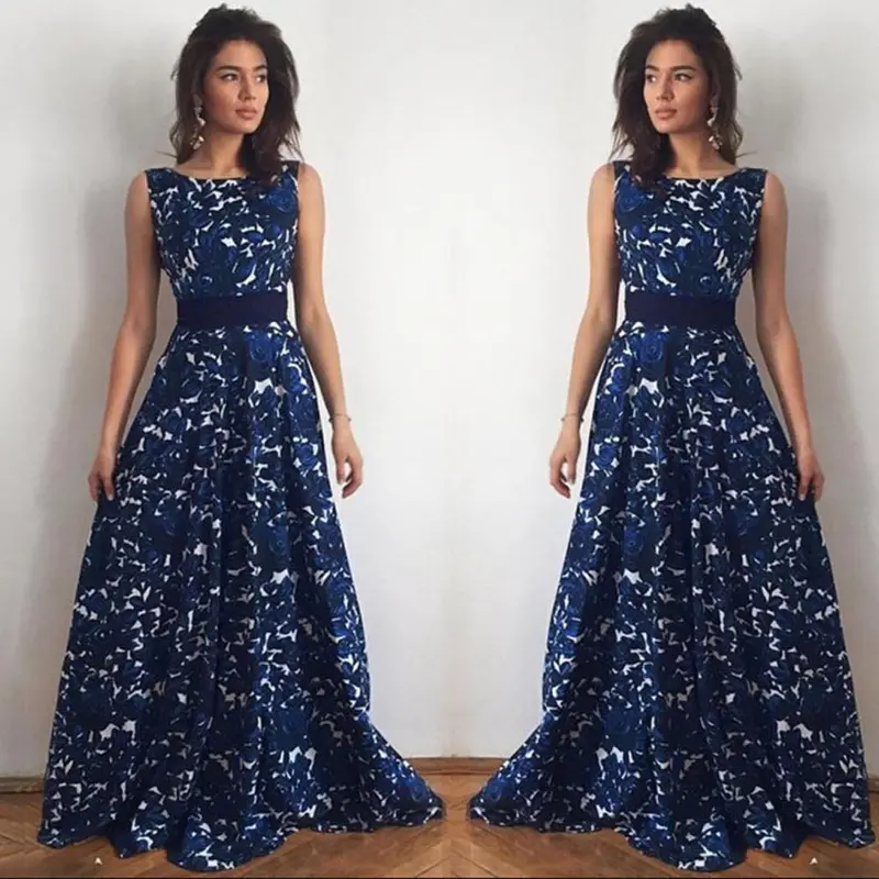 Vestidos Party Dresses Sexy Women Floral Long Formal Dress Party Ball Gown Maxi Dress Plus Size Ladies Dresses Robe 2