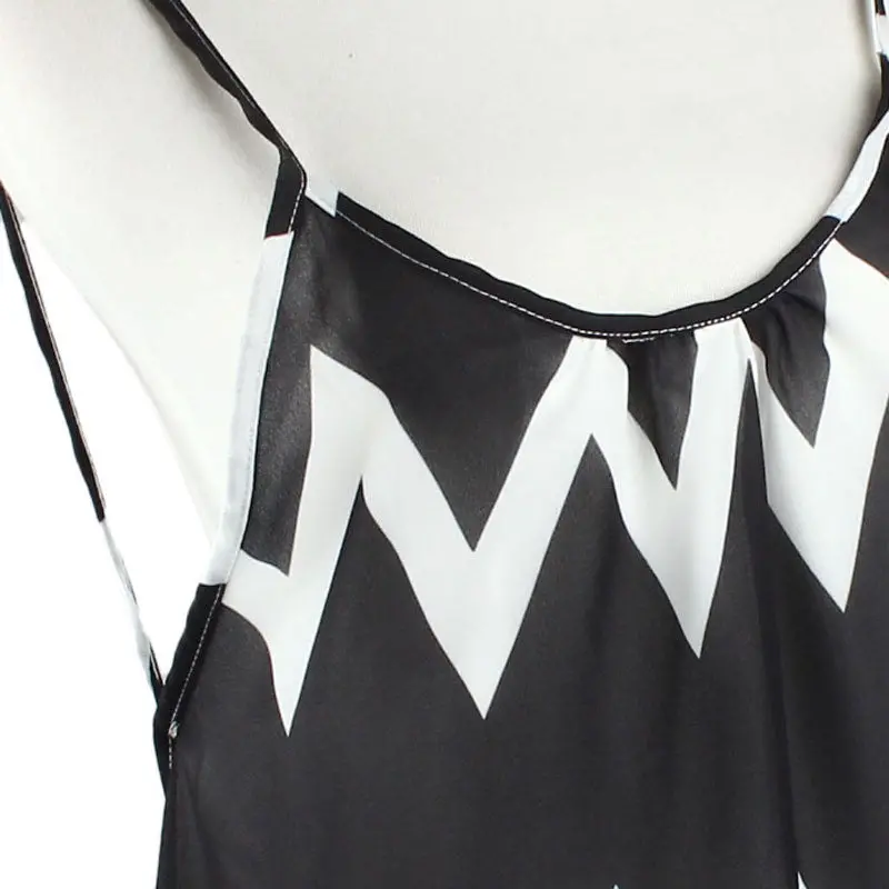 Vestidos Women Stripe Tassels Camisole Sleeveless Robe De Cocktail Party Mini Dress 4