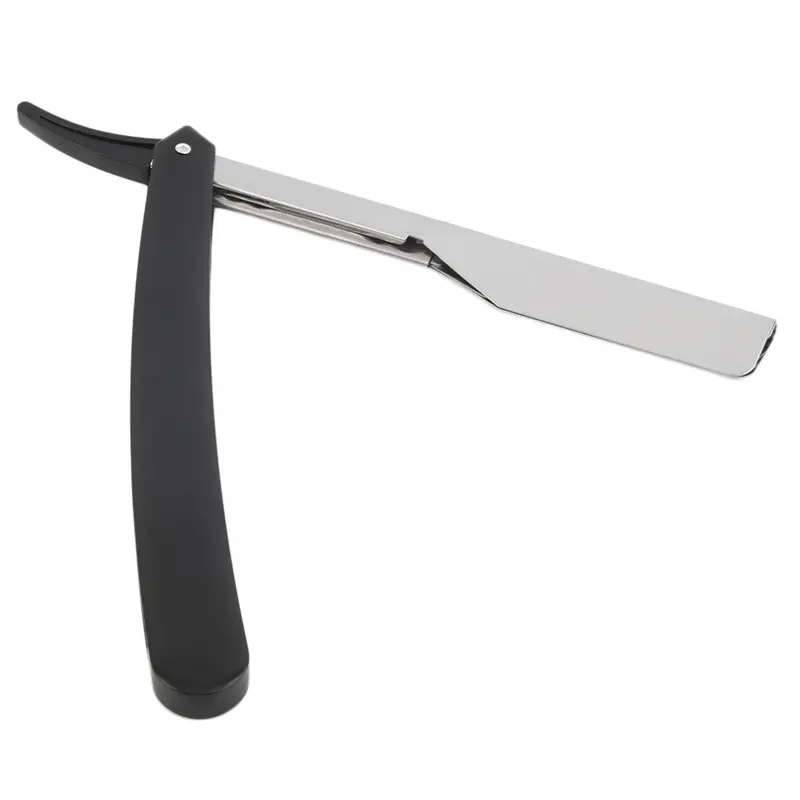 Vintage Barber Stainless Steel Straight Edge Salon Folding Shaving Razor 1