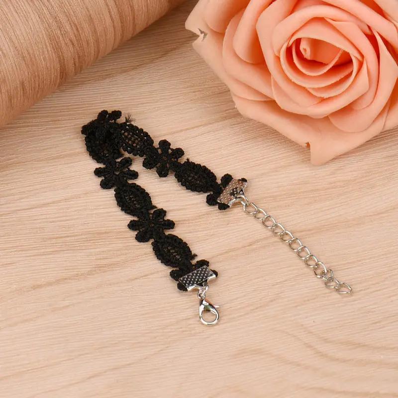 Vintage Black Lace Choker Necklace Colar Feminino Rope Collier Tattoo Collaresfor Women Feida 1