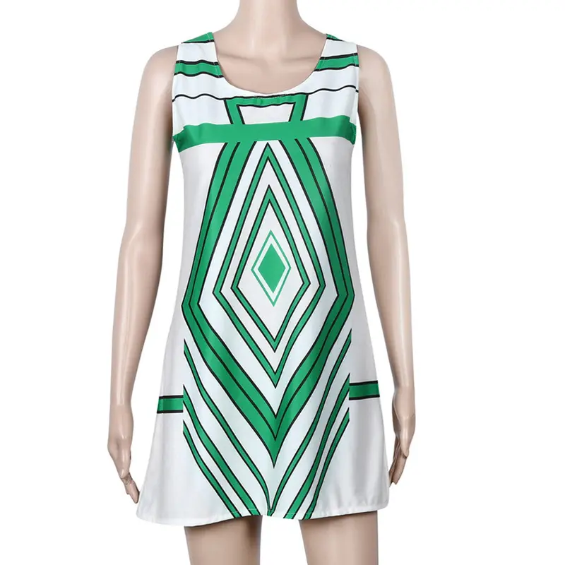Vintage Boho Women Sleeveless Beach Printed Short Mini Dress Vestido De Festa Short Dress Clothes 3