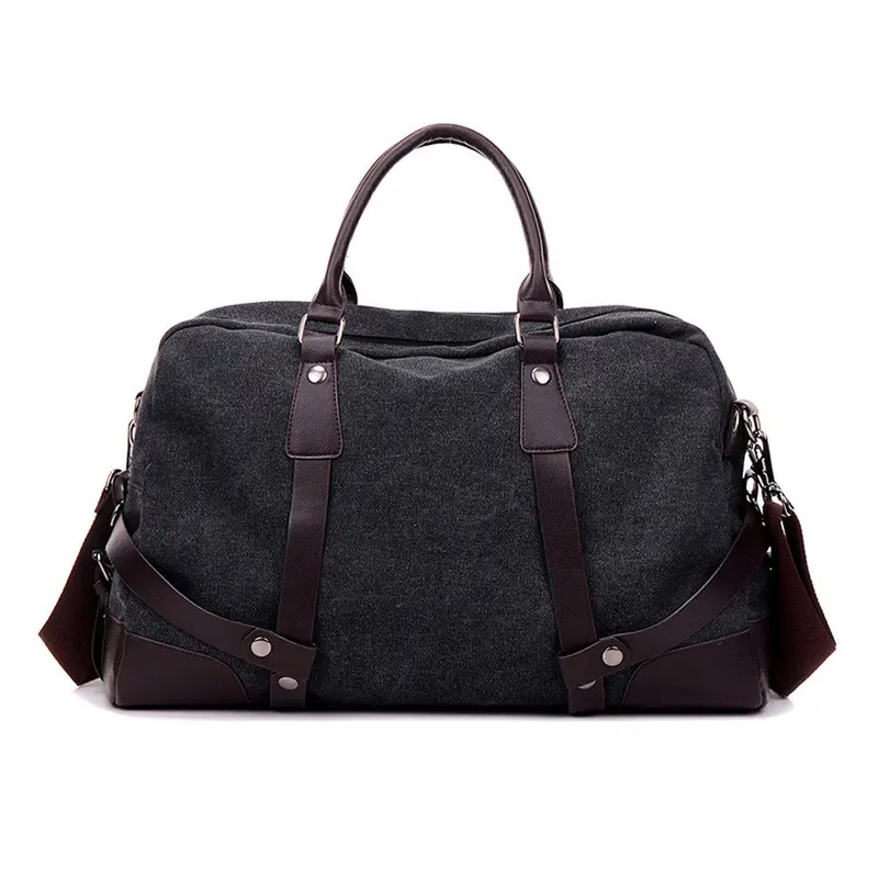 Vintage Canvas Zipper Large Tote Women Messenger Bags Hbags Designer Crossbody Shoulder Bag Clutch Bolsos Mujer 2