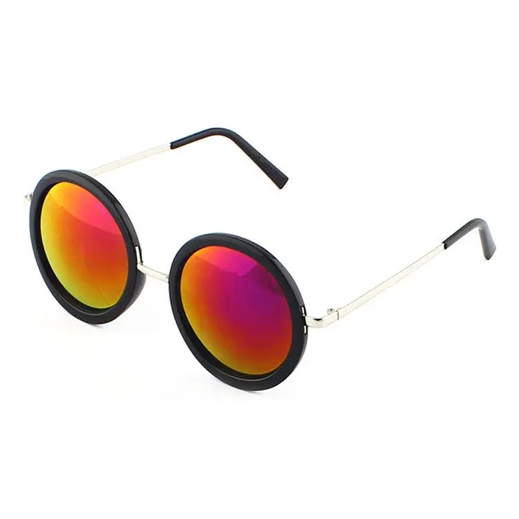 Vintage Eyewear Retro Round Mirror Lens Sunglasses 4