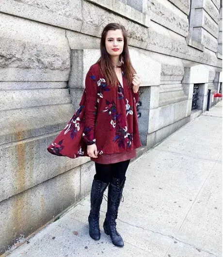 Vintage Flower Print V Neck Pullover Shirt Women Lanern Sleeve Irregular Cotton Loose Blouses Tops 3