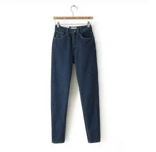 Vintage High Waist Jeans Women Denim Pants Slim Pencil Pants Capris Trousers Fits Lady Jeans Women Jeans Plus Size 1