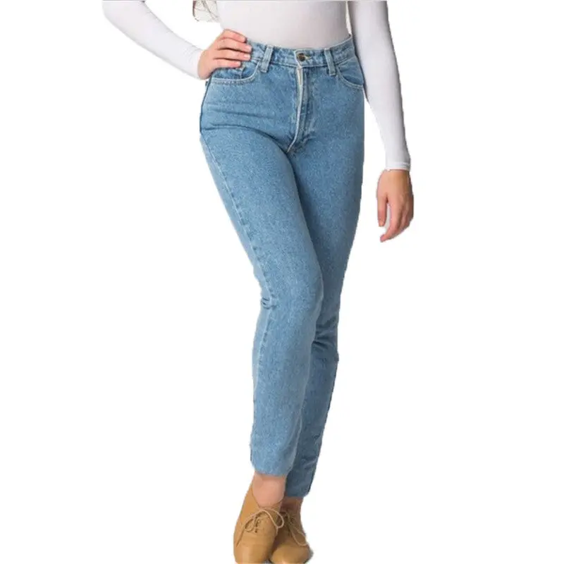 Vintage High Waist Jeans Women Denim Pants Slim Pencil Pants Capris Trousers Fits Lady Jeans Women Jeans Plus Size 3