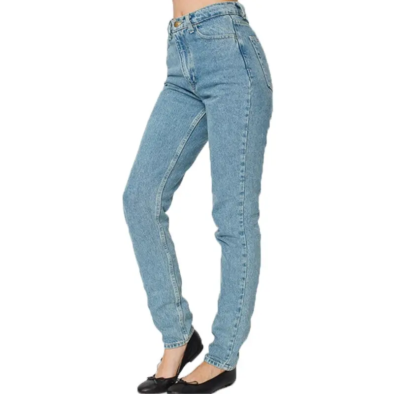 Vintage High Waist Jeans Women Denim Pants Slim Pencil Pants Capris Trousers Fits Lady Jeans Women Jeans Plus Size 4