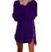 Vintage-Inspired Knitted Side-Zip Dress for Women – Plus Size Baggy Sweater Style
